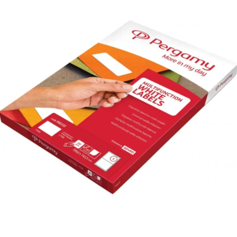 PERGAMY Boite de 800 étiquettes 105x74,1mm multi-usage en planche A4 Coins carrés