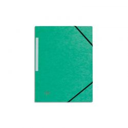 PERGAMY Chemise 3 rabats monobloc 390g/m² à élastique Coloris Vert