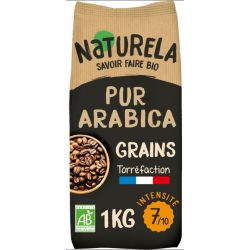 NATURELA : Café en grains pur arabica bio