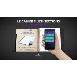 OXFORD Cahier PROJECTBOOK spirale 200 pages grands carreaux seyès 23,3x29,8 avec application SOS NOTES