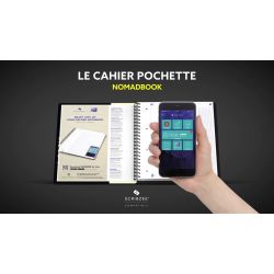 OXFORD Nomadbook 160 pages petits carreaux (technologie réglure SCRIBZEE) Format A4+