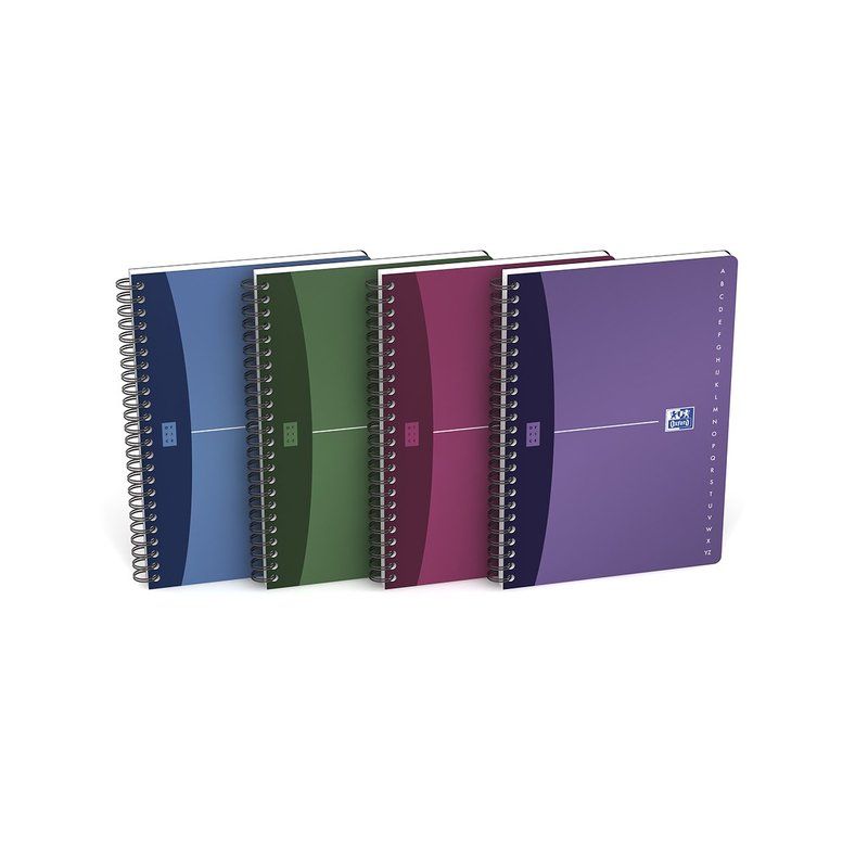 OXFORD Répertoire spirales format 14,8x21cm 180 pages réglure ligné 7mm