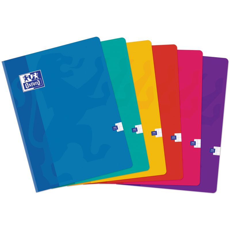 OXFORD Cahier COLORLIFE format 24x32 cm 192 pages grands carreaux