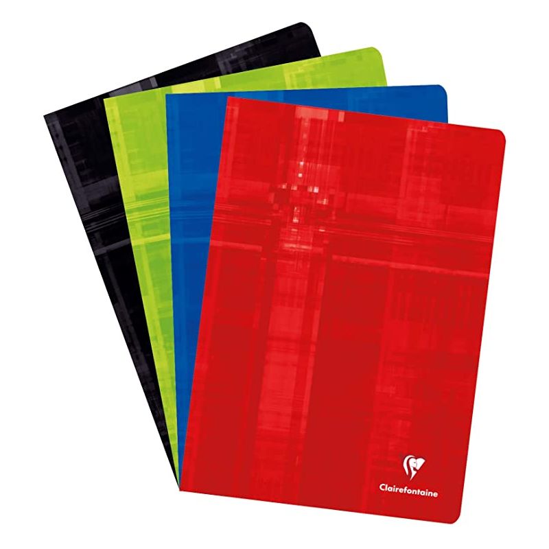 CLAIREFONTAINE Cahier format A4 96 pages petits carreaux papier 90g
