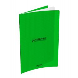 CONQUERANT Cahier format 17x22cm 32 pages 90g grands carreaux Séyès Coloris vert
