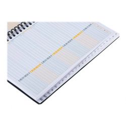 OXFORD Cahier ADRESSBOOK spirales 144 pages 80g réglure bi-colore 17x21cm
