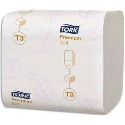 TORK Colis de 30 paquets de Papier toilette Premium doux 2 plis 252 feuilles, format 11 x 19 cm Blanc