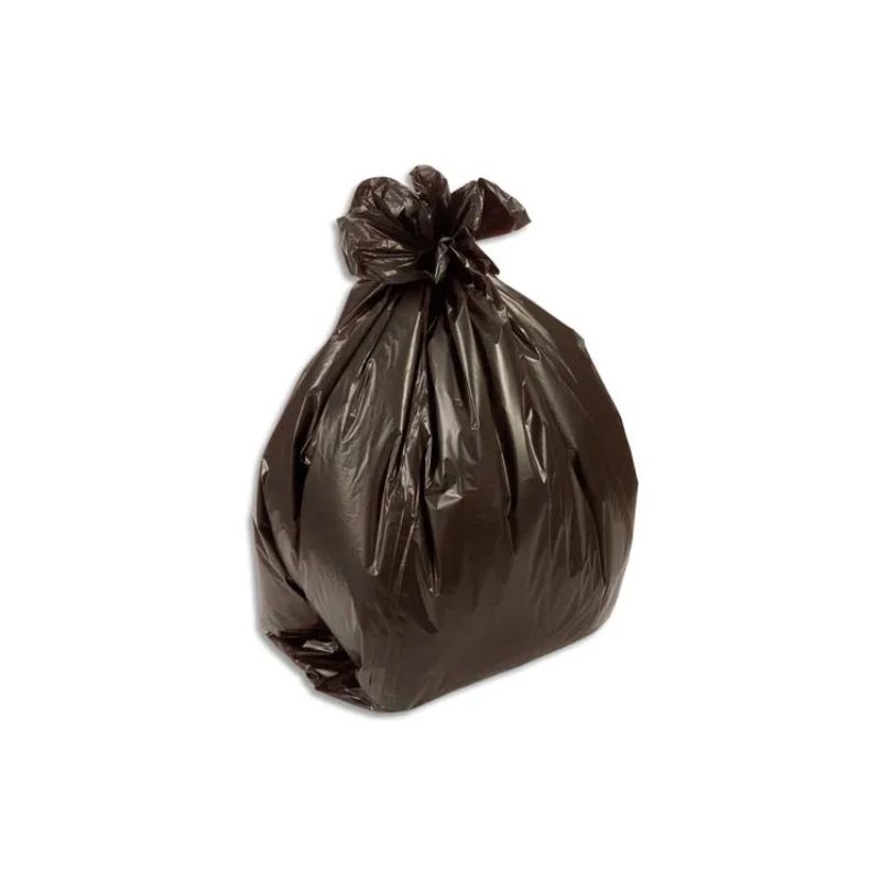  Boîte de 500 sacs poubelles 30L Noir 10 microns