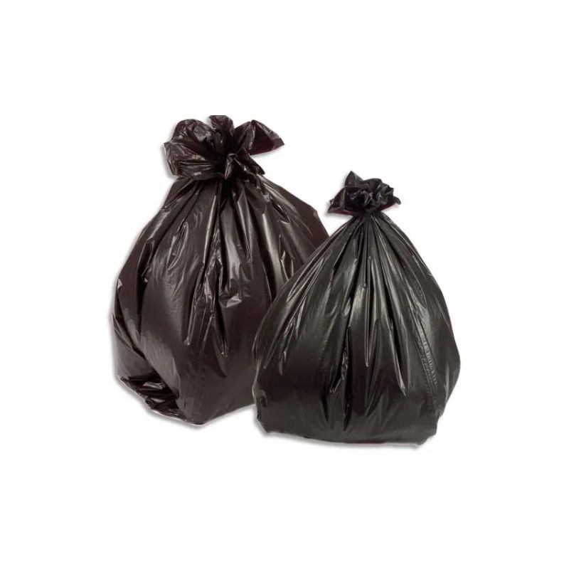  Boîte de 200 sacs poubelles basse densité 100 litres Noir 35 microns