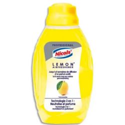 NICOLS Flacon mèche 375 ml, mèche réglable parfum Citron