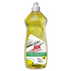 JEX PROFESSIONNEL Flacon d'1 Litre de Liquide vaisselle doux pour les mains parfum citron