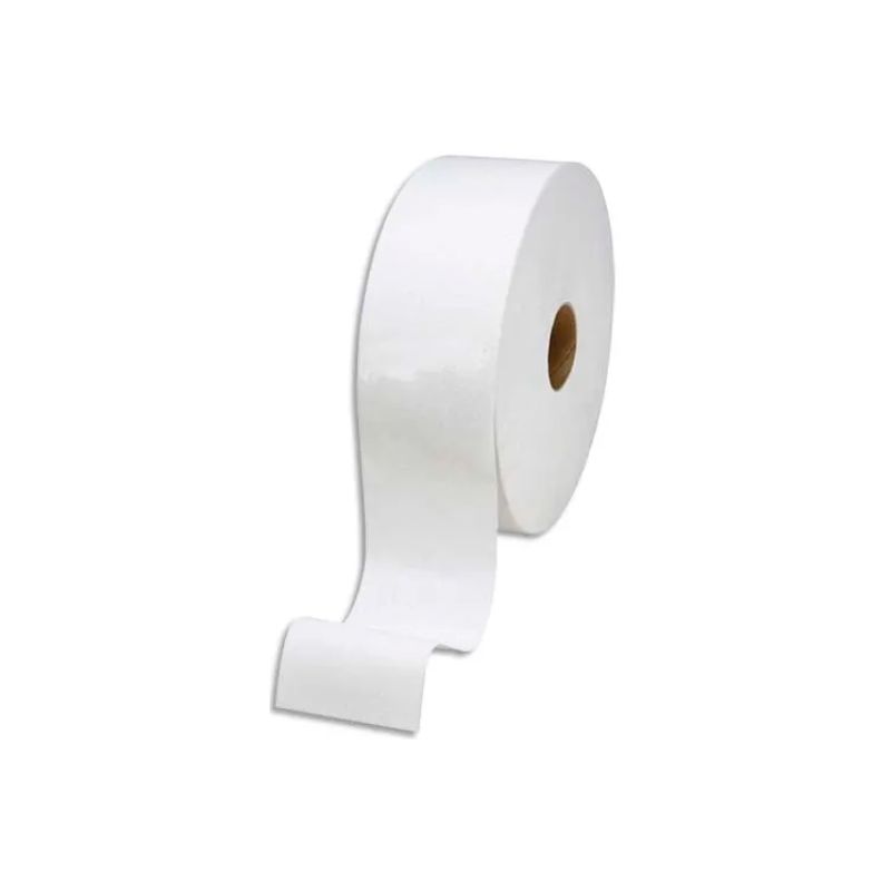  Colis de 12 Mini rouleaux de Papier toilette Jumbo 2 plis L150m Largeur 19 cm Blanc