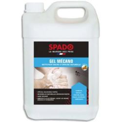  SPADO Bidon de 5 litres de savon gel mécanicien, microbilles naturelles et biodégradables