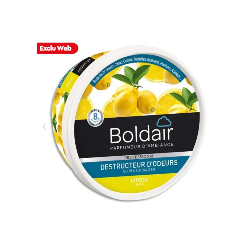 BOLDAIR Pot 300g Gel destructeur d'odeurs citron