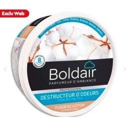  BOLDAIR Pot 300g Gel destructeur d'odeurs fleur de coton