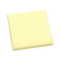 Bloc-notes q-connect quick notes 76x76mm bloc de 100 feuilles repositionnables coloris jaune
