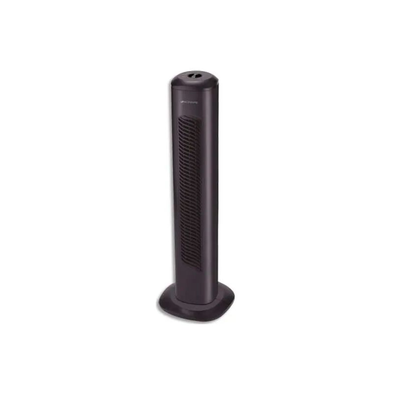 Ventilateur Holmes Noir colonne H75 cm 3 vitesses 40 watts, 44 Db - Dimensions : L23 x H80 x P20 cm