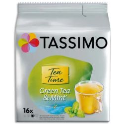 TASSIMO Sachet 16 doses de thé vert et menthe Tea Time