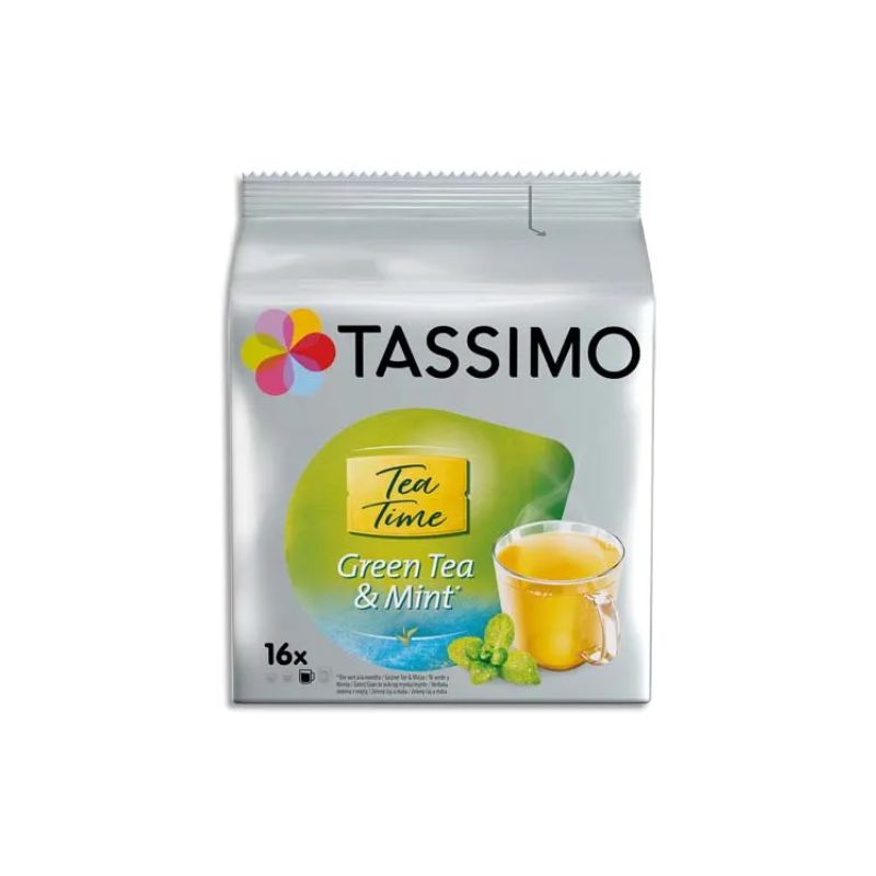 TASSIMO Sachet 16 doses de thé vert et menthe Tea Time