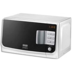 DELONGHI Micro-ondes 1050W - 20L - 6 fonctions, plateau en verre - Dim. : L44 x H24,5 x P33,5 cm