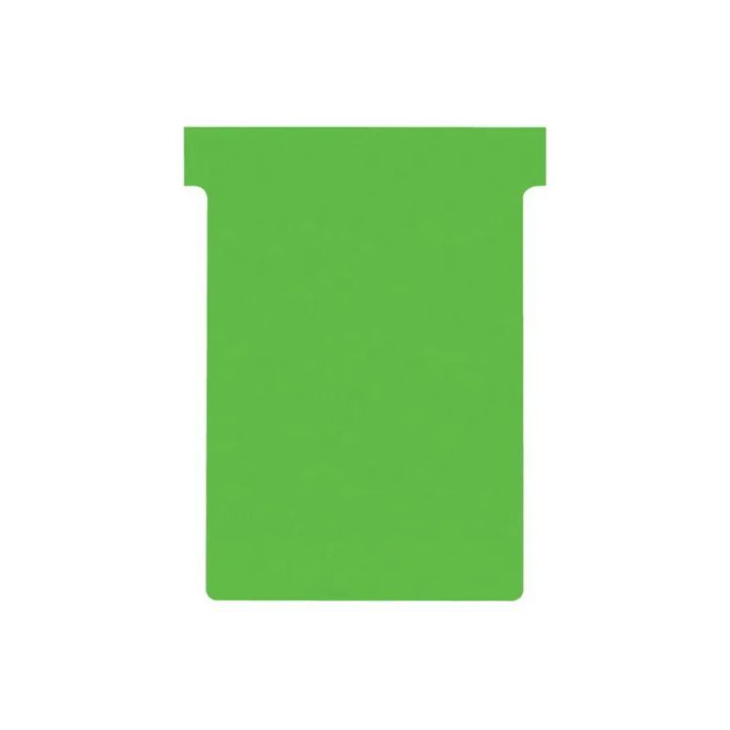 NOBO Etui de 100 fiches T en carton, 170 g/m2, indice 3, vert