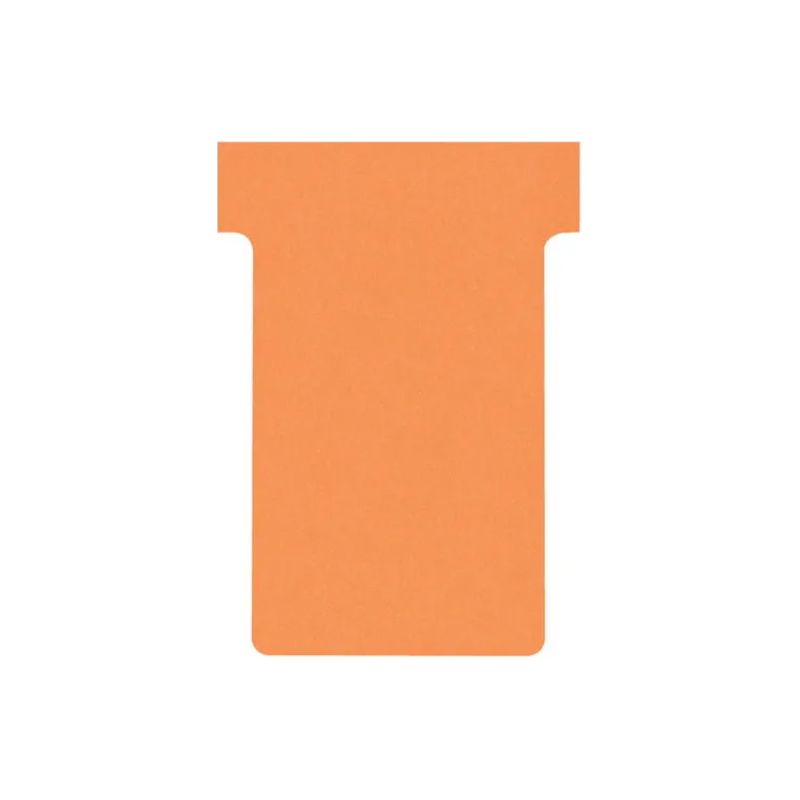 NOBO Etui de 100 fiches T en carton, 170 g/m2, indice 2, orange