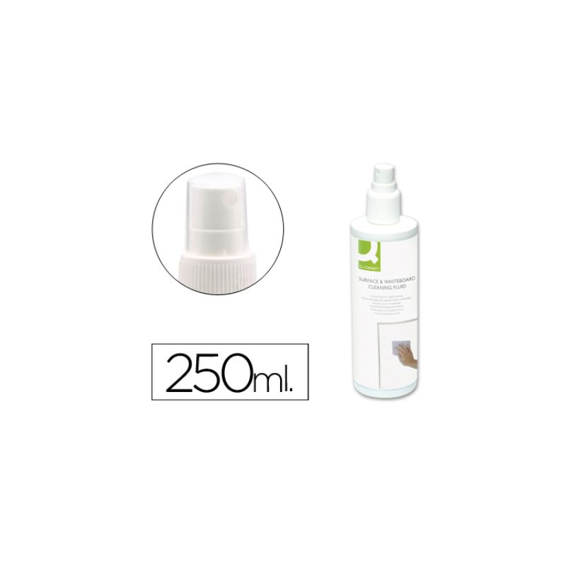 Vaporisateur q-connect mousse nettoyage tableau blanc non inflammable sans alcool aérosol 250ml