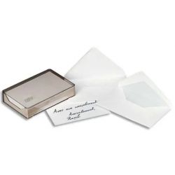 GPV Boîte cristal de 100 enveloppes gomme format 90x140 mm