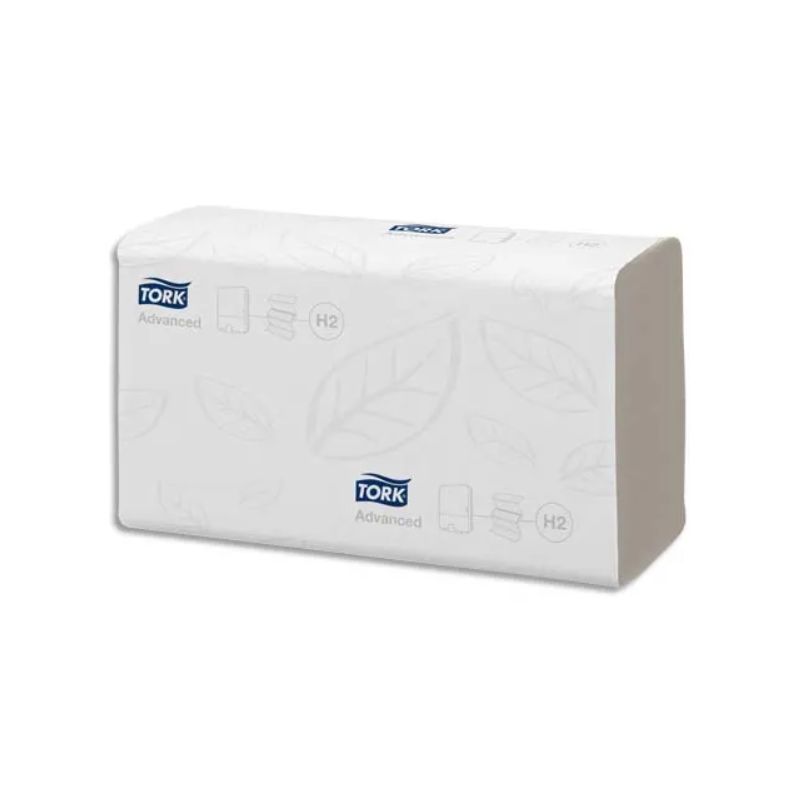 TORK Colis de 20 Paquets de 190 Essuie-mains Xpress interfoliés Advanced 2 plis Z gaufré Ft 21,3x23,4 cm