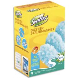 SWIFFER Boîte de 9 recharges plumeaux fraîcheur febreze, dépoussiérant