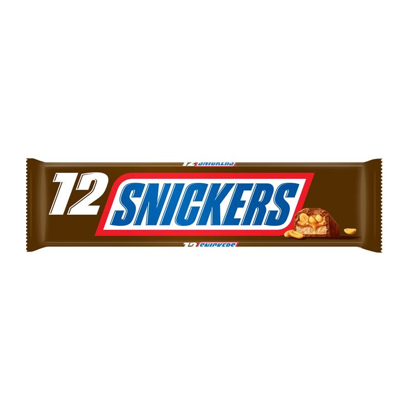 Snickers : Barres chocolatées nappé au caramel et cacahuètes