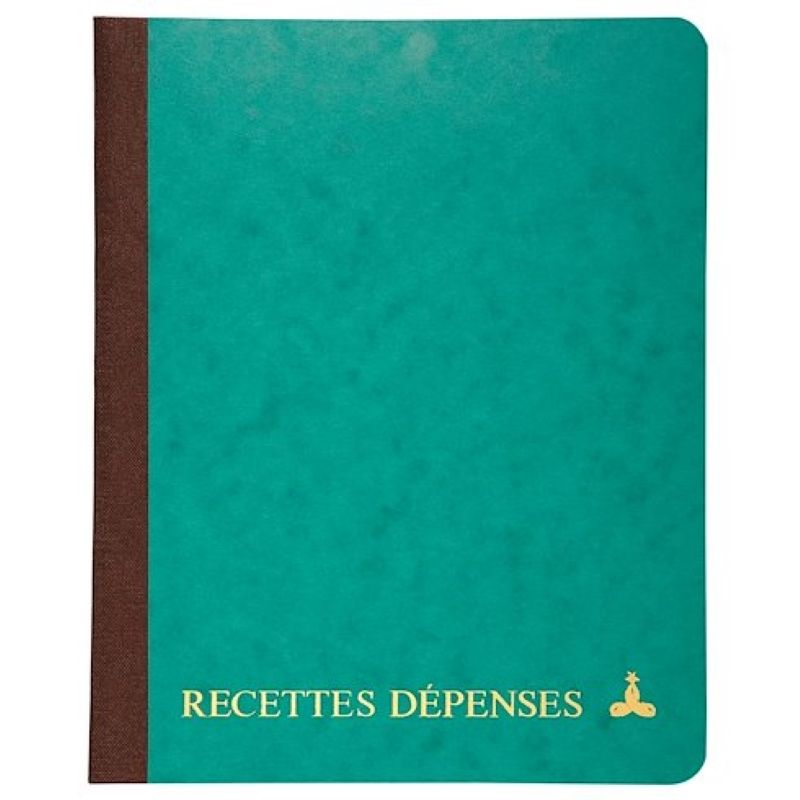 LE DAUPHIN Piqûre recettes/dépenses format A5 22x17cm 80 pages