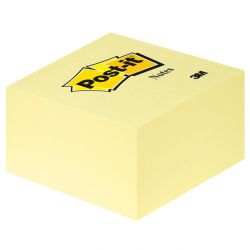 POST-IT Cube POST-IT® Jaune Pastel, 76 x 76 mm, 450 feuilles