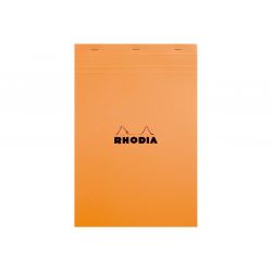 RHODIA Bloc de direction couverture Orange 80 feuilles (160 pages) format A4 réglure unie