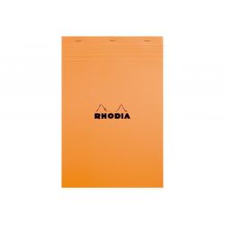 RHODIA Bloc de direction couverture Orange 80 feuilles (160 pages) format A5 réglure 5x5