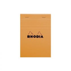 RHODIA Bloc de direction couverture Orange 80 feuilles (160 pages) format A6 réglure 5x5