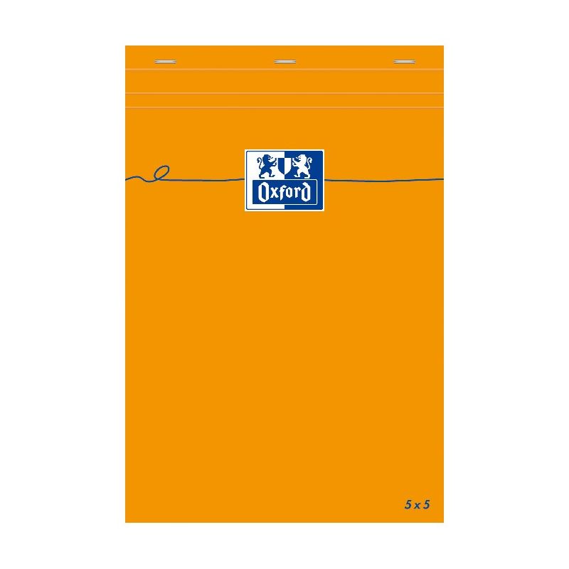 OXFORD Bloc IDEA format 14,8 x 21 cm 80 grammes réglure 5x5