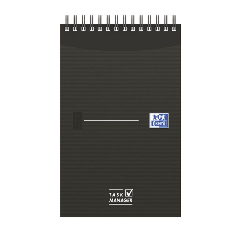 OXFORD Bloc TASK MANAGER spirale Couvertures carte 140 pages ligné 12,5x20cm