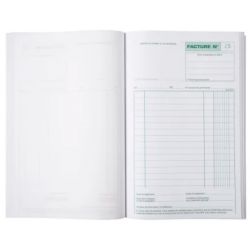 EXACOMPTA Manifold Factures 21x13,5cm - 50 feuillets dupli auocopiants