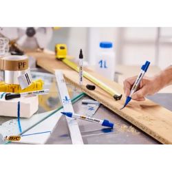 BIC Marking Pro Marqueurs Permanents à Pointe Conique Moyenne - Noir