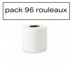 Pack 96 rouleaux papier hygiénique neutre - 2 plis