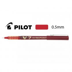 PILOT V7 Stylo Roller pointe tubulaire Encre liquide Rouge