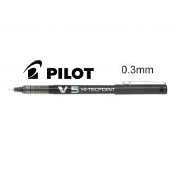 PILOT V5 Stylo Roller pointe tubulaire Encre liquide Noire