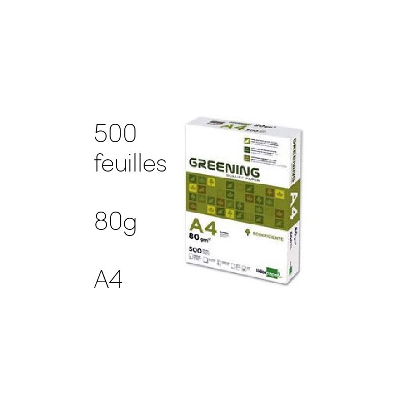 Ramette Papier - 500 feuilles - Greening - 80g - A4