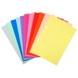 EXACOMPTA Paquet de 250 sous-chemises SUPER en carte 60g coloris assortis pastels