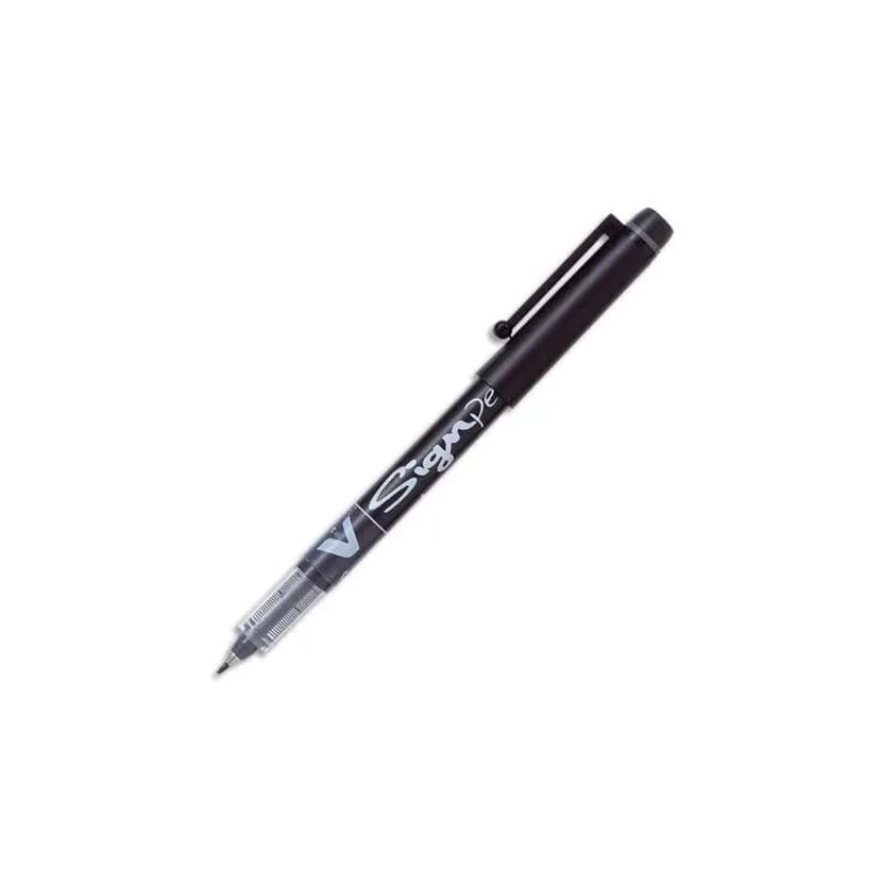 PILOT V SIGNPEN Stylo-feutre pointe en nylon Moyenne Encre liquide Noire
