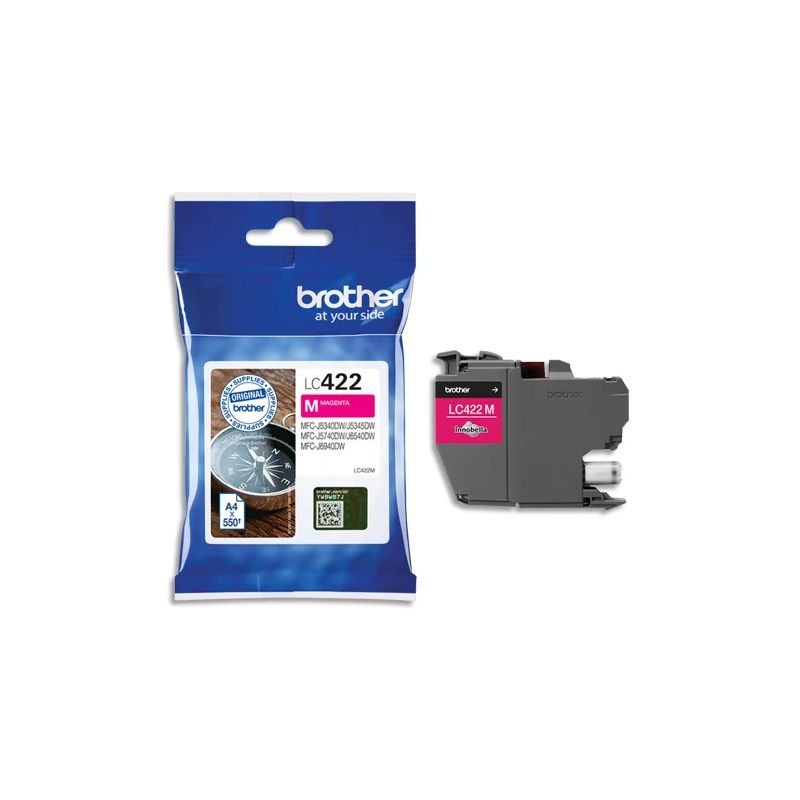 BROTHER Cartouche Jet d'encre magenta LC422M