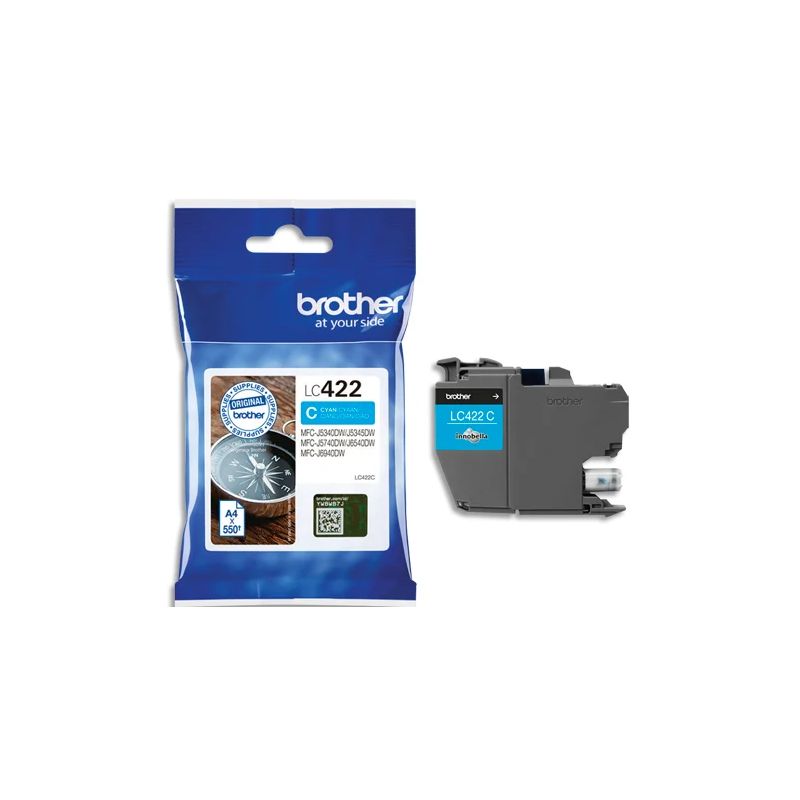 BROTHER Cartouche Jet d'encre cyan LC422C