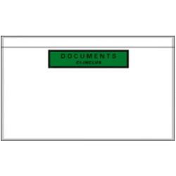 Boîte de 1000 pochettes document ci-inclus recyclées format DL 22,8 x 12 cm transparent