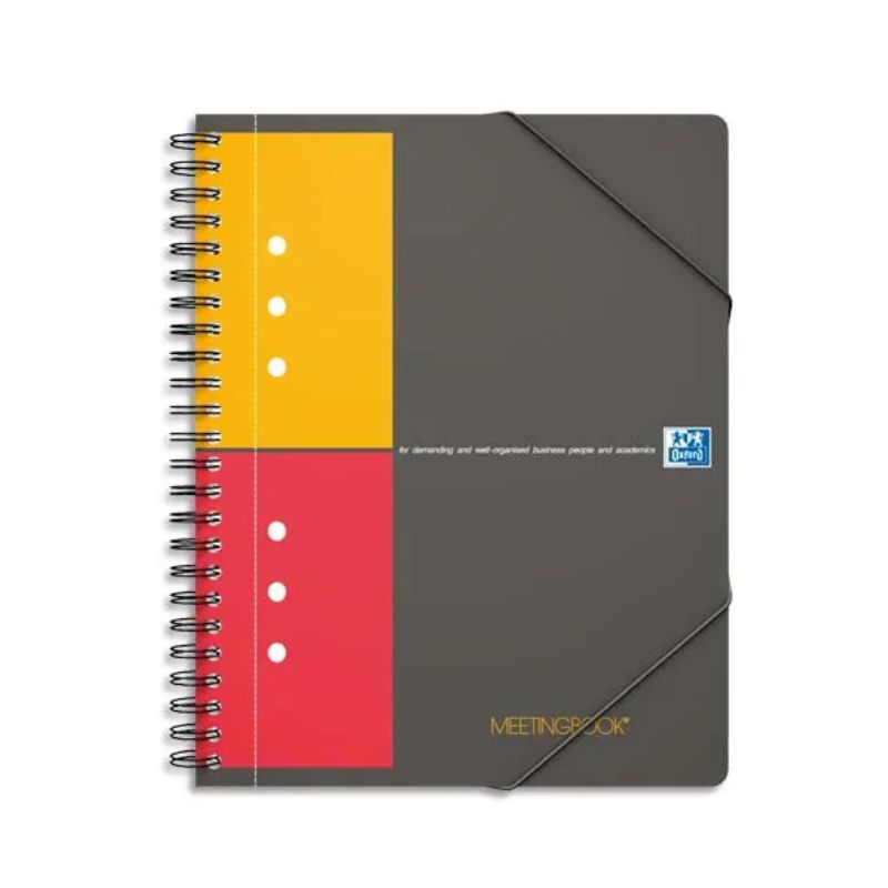 OXFORD Cahier MEETINGBOOK spirales 160 pages perforées